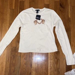 Cherub/Angel Cream Long Sleeve Top